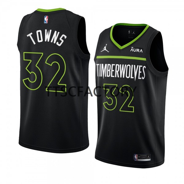 Minnesota Timberwolves Trikot Karl-Anthony Towns 32 Jordan 2022-23 Statement Edition Schwarz Swingman - Herren Minnesota Timberwolves Trikot Karl-Anthony Towns 32 Jordan 2022-23 Statement Edition Schwarz Swingman - Herren